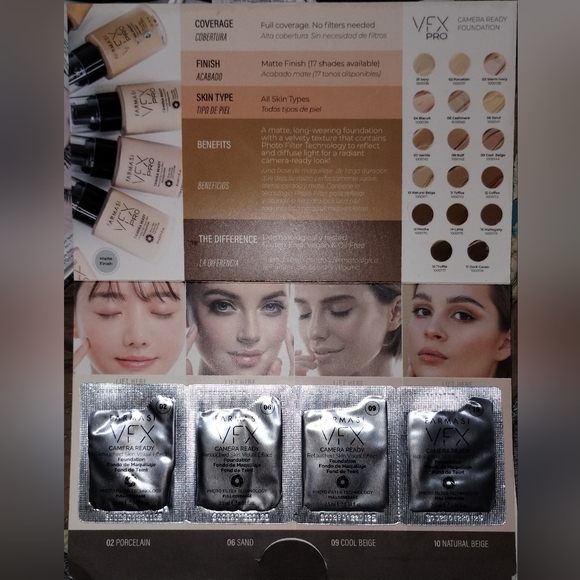 FARMASI VFX PRO Camera Ready Foundation sample set - Picture 2 of 4